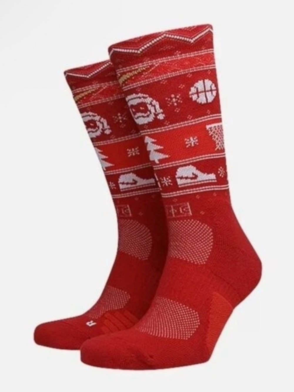 NIKE BASKETBALL "HOLIDAY" Youth/WOMEN'S ELITE CREW SOCKS-Small Yth 3Y-5Y/WMN 4-6